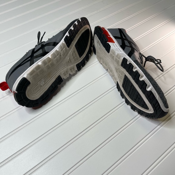 Asics mens running shoes 11 1/2 red/gray - Picture 5 of 7